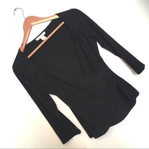 WHBM Three-Quarter Sleeve Top